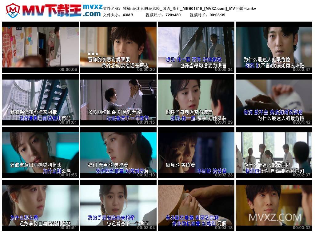 雅楠-最迷人的最危险_国语_流行_MEB01816